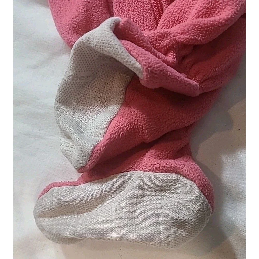 Baby Girl 12-18 Months Clothing Lot Of 4 -1 Red Dress 2 footy pj 1 Snap top